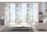 Schiebegardine VISION S "RAGUL 6er SET" Gr. 1, grau, B:60cm H:260cm, Polyester, Gardinen, Schiebegardine, Schiebevorhang Digidruck 6er Set RAGUL