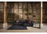 Ecksofa W.SCHILLIG "around-the-block, modern und elegant, bequem, L-Form", schwarz (schwarz z59), B:300cm H:66cm T:164cm, Longlife Xtra-Leder Z59: Glattleder mit modischer Prägung. Hautstärke 0, 9 - 1, 1 mm, Sofas, Ecksofa, mit eleganter Biese, mit Federkern