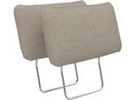 Kopfstütze SIT & MORE "Moreno, B: 50 cm", grau (taupe), B:50cm H:25cm T:12cm, 95% Polyester, 5% Polyamid, Polsterauflagen, Kopfstütze, Set: 2 Stück, passend zur Serie