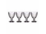 Rotweinglas VILLEROY & BOCH "Rotweingläser Boston 200 ml 4er Set transparent", bunt (transparent), Kristallglas, Trinkgefäße, Rotweinglas