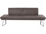 Polsterbank K+W KOMFORT & WOHNEN "Pego", braun (sattel 77), B:226cm H:88cm T:66cm, Sitzbänke, Polsterbank, Seitenteilverstellung, wahlweise in 206 oder 226cm