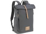 Wickelrucksack LÄSSIG "Green Label, Rolltop, anthracite", Baby, Gr. B/H/T: 30cm x 46cm x 15cm, grau (anthrazit), Polyester, Rucksäcke Wickelrucksack, PETA-approved vegan; zum Teil aus recyceltem Material