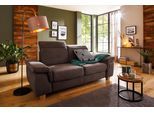 2,5-Sitzer HOME AFFAIRE "Dalia", braun (mocca), B:193cm T:96cm, Luxus-Microfaser Florence (100% Polyester);Luxus-Microfaser weich (90% Polyester, 10% Polyamid);Webstoff (100% Polyester), Sofas, 2 5-Sitzer, mit Federkernpolsterung, wahlweise auch mit Kopftteilverstellung