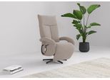 TV-Sessel SIT & MORE "TV Dance", grau (elefant), B:74cm H:112cm T:82cm, 100%Polyester, Sessel, TV-Sessel, wahlweise manuell oder elektrischer Funktion mit Akku