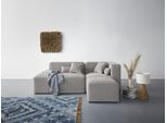 Ecksofa HOME AFFAIRE "Sundstrup L-Form", grau (hellgrau), B:233cm H:76,5cm T:93cm, 100% Polyester, Sofas, Ecksofa, Modulserie, individuelle Zusammenstellung