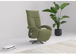 TV-Sessel SIT & MORE "Emely, inkl. Kopfteilverstellung & 360 Drehfunktion", grün (hellgrün), B:74cm H:112cm T:82cm, 100% Polyester, Sessel, TV-Sessel, wahlweise mit 2 Motoren, Akku & Aufstehhilfe
