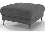 Polsterhocker HOME AFFAIRE "Downtown", grau (stone), B:80cm H:44cm T:80cm, 96% Polyester, 4% Polyacryl, Hocker, Polsterhocker, passend zur Serie, auch in Cord