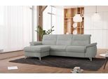 Ecksofa SIT & MORE "Astoria L-Form", grau (hellgrau), B:260cm H:91cm T:175cm, 100% Polyester, Sofas, Ecksofa, wahlweise mit motorischer Relaxfunktion