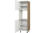 Backofenumbauschrank KOCHSTATION "KS-Trea SB-195-3", weiß, B:60cm H:195cm T:56cm, Schränke, Backofenumbauschrank, mit zwei Türen und zwei Einlegeböden, Höhe 195 cm