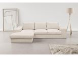 Ecksofa WERK2 "Rozzana Design Ecksofa mit hohem Komfort, zeitlos & elegant, L-Form", beige (natur), B:280cm H:86cm T:190cm, 100% Polyester, Sofas, Ecksofa, in kuschelweichen Trendstoffen Cord, Breitcord und Plüsch
