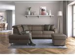 Ecksofa SIT & MORE "Freetown L-Form", grau (taupe), B:252cm H:84cm T:216cm, Sofas, Ecksofa, inklusive Kopfteilverstellung und komfortablem Federkern