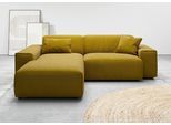 Ecksofa HOME AFFAIRE "Glimminge L-Form auch in Breitcord, Feincord + Easy care-Bezug", grün (pistazie), B:234cm H:71cm T:191cm, 95% Polyester, 5% Nylon, Sofas, Ecksofa, Breite 234, Zierkissen