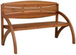 Gartenbank GARDEN PLEASURE "Hadia", braun (holzfarben), B:140cm H:90cm T:68cm, Holz, Sitzbänke, Gartenbank