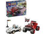 Konstruktionsspielsteine LEGO "Silvers Auto vs. Knuckles' Monstertruck (77118), LEGO Sonic", bunt, Spielbausteine, Kinder, Kunststoff, Konstruktionsspielsteine