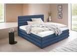 Polsterbett "Maylis", blau, B:192cm L:211cm, 100% Polyester, LEGER HOME BY LENA GERCKE, Betten, Polsterbett, wahlweise mit und ohne Matratze und Lattenrost, auch in 200cm Breite