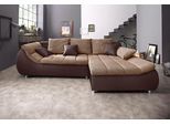 Ecksofa HOME AFFAIRE "Imola, bequem, aktuelle Steppung im Sitz, L-Form, Breite 270cm", braun (mokka, cappuccino), B:270cm H:90cm T:170cm, Microfaser PRIMABELLE (100% Polyester) / Struktur (82% Polyester, 9% Viscose, 7% Baumwolle, 2% Nylon);Kunstleder SOFTLUX / Struktur (82% Polyester, 9% Viscose, 7% Baumwolle, 2% Nylon);Cord (93% Polyester, 7% Polyamid), Sofas, Ecksofa, wahlweise mit Bettfunktion