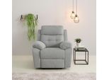 Relaxsessel HOME AFFAIRE "Lannilis mit Liegefunktion, Fernsehsessel", grau (hellgrau), B:97cm H:100cm T:92cm, Webstoff 95% Polyester 5% Nylon, Sessel, Relaxsessel, mit manueller oder elektrischer Relaxfunktion, hellgrau