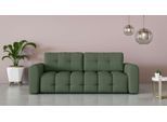 3-Sitzer OTTO HOME "Manilla, wahlweise mit Bettfunktion, B/T/H 265/117/91 cm", grün, B:244cm H:91cm T:117cm, 100% Polyester, Sofas, 3-Sitzer, mit Wellenunterfederung, in verschiedenen Materialien und Farben