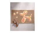 Badematte GRUND Gr. 6, beige (taupe), halbrund (50cm x 80cm ), 1 Stk., Badematten, Badematte