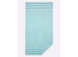 Handtuch WÄSCHEPUR, grün (mint), B:50cm L:100cm, 100% Baumwolle, Handtücher, Handtuch