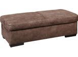 Hocker EXXPO - SOFA FASHION "Salerno Bankhocker, bequem und komfortabel", braun, B:140cm H:46cm T:67cm, Hybrid Lederfaserstoff (Grundgewebe 41% Lederfaser, 39% Polyester, 20% Baumwolle) 100%PU;NaturLeder;Primabelle-Microfaser (100% Polyester);Luxus-Microfaser (100% Polyester);Luxus-Kunstleder, Hocker, Hocker