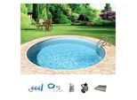 Rundpool MY POOL BWT "mit sandfarbener Folie für den Karibik Look", beige (weiß, sand), H:150cm Ø:450cm, Schwimmbecken, Rundpool, Höhe 150 cm, in versch. Größen verfügbar