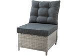 Loungesessel DESTINY "PALMA", weiß (vintage weiß), B:60cm H:84cm T:78cm, Obermaterial: 100% Polyester. Füllung: 50% Polyester, 50% Polyurethan, Sessel, Loungesessel, Aluminium, Polyrattan, inkl. Auflagen