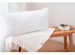 Nackenstützkissen JEKATEX "Boxspring Nackenkissen", weiß, B:40cm H:14,5cm L:80cm, Bezug: 100% Polyester. Füllung: 50% Polyester, 50% Polyurethan, Kopfkissen, Nackenstützkissen