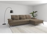 Ecksofa SIT & MORE "Amica, L-Form, inkl. Sitztiefenverstellung & Armteilverstellung", braun (hellbraun), B:279cm H:90cm T:185cm, 100% Polyester, Sofas, Ecksofa, wahlweise mit Bettfunktion, Bettkasten und Kopfteilverstellung