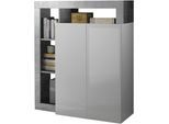 Highboard HOME AFFAIRE "Hamburg", grau (weiß, betonoptik), B:108cm H:126cm T:42cm, Sideboards, Highboard, Breite 108 cm