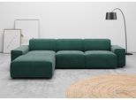 Ecksofa HOME AFFAIRE "Glimminge auch in Breitcord, Feincord, Bouclé + Easy care-Bezug", grün, B:294cm H:71cm, 12% Polyaxryl, 88% Polyester, Sofas, Ecksofa, L-Form, Breite 294, Zierkissen