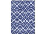 Strandtuch DYCKHOFF "Batik", blau (navy), B:140cm L:195cm, Frottiervelours, Frottiervelours, Handtücher, Strandtuch, Extra groß 140x195cm, Topseller