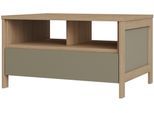 Couchtisch HOME AFFAIRE "Stranda, Beistelltisch, Wohnzimmertisch, Sofatisch, Tisch", eukalyptus skandi eiche, B:80cm H:46cm T:60cm, Tische, Couchtisch, Schubkasten und Ablagefächer, in zwei Farben verfügbar