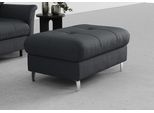 Hocker SIT & MORE "Marano", grau (dunkelgrau), B:102cm H:43cm T:67cm, 98% Polyester, 2% Polyamid, Hocker, Hocker, mit Stauraum