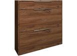 Schuhschrank BORCHARDT MÖBEL "Oliva", braun (eiche vintage), B:89cm H:88cm T:24cm, Schränke, Schuhschrank, Wandmontage, stehende Montage & Glasböden unter Mehr aus der Serie