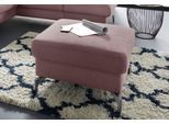 Hocker SIT & MORE "Percy", lila (flieder), B:72cm H:46cm T:72cm, Hocker, Hocker, Fußhöhe 15cm, wahlweise mit unterschiedlichen Fußfarben