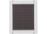 Plissee SUNLINES "One Size Style Crepe", grau (anthrazit, grau, grau), B:115cm H:160cm, Obermaterial: 85% Polyester, 15% sonstige Fasern, Plissees, Plissee, Zubehörfarbe grau, zum Klemmen