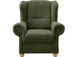 Ohrensessel HOME AFFAIRE "Torello", grün, B:92cm H:102cm T:89cm, 100% Polyester, Sessel, Ohrensessel