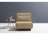 Schlafsofa ELL + ELL "Minou", braun, B:85cm, Sofas, Schlafsofa