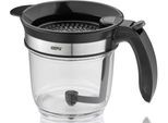 Fetttrennkanne GEFU "FLUIDO", transparent, H:15cm, Edelstahl, Kunststoff, Messbecher, Fetttrennkanne, müheloses Entfetten von Suppen, Saucen und Bratenfonds, 1 L