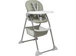 Hochstuhl HAUCK "Sit N Fol", Kinder, Gr. B/H/T: 57cm x 112cm x 82cm, sage, Kunststoff, Polyester, Stahl, Stühle Hochstuhl