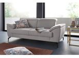2-Sitzer SIT & MORE "Percy", grau, B:197cm H:80cm T:112cm, Sofas, 2-Sitzer, 15 cm Fußhöhe, Sitztiefenverstellung, wahlweise Kopfteilverstellung