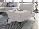 Hocker SIT & MORE "Brisbane", silber, B:77cm H:46cm T:112cm, Soft clean (98% Polyester, 2% Polyamid), Hocker, Hocker, Fußhöhe 15 cm, mit Federkern und Klappfunktion