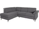 Ecksofa SIT & MORE "Arngast L-Form", grau, B:245cm H:84cm T:194cm, Sofas, Ecksofa, inklusive Kopfteilverstellung und Federkern