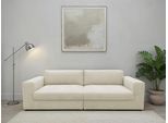 Big-Sofa DOMO COLLECTION "Dundee Megasofa Breite 276 cm, Taschenfederkern, fester Sitzkomfort", beige (creme), B:276cm H:84cm T:126cm, 100% Polyester, Sofas, Big-Sofa, pflegeleichter, edler Strukturstoff in Chenille-Optik