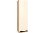 Kühlumbauschrank KOCHSTATION "KS-Virginia", beige (creme hochglanz), B:60cm H:200cm T:60cm, Holzwerkstoff, Schränke, Kühlumbauschrank, 200 cm hoch, 60 cm breit, Nische für Kühlschrank B/H/T: 56/178/55 cm