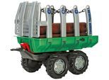 Kinderfahrzeug-Anhänger ROLLY TOYS "Timber Trailer", grün, Spielfahrzeug-Anhänger, KinderB:46cm H:65cm L:82cm, Kunststoff, Kinderfahrzeug-Anhänger, für Trettraktoren, B:46cm H:65cm L:82cm