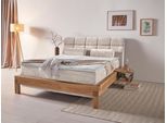 Boxspringbett HOME AFFAIRE "Villads", beige (sabbia), B:179cm L:231cm, Komplettbetten, Boxspringbett, Liegefläche: 160/200 cm aus Balkeneiche, Inside-Boxspring-Unterbau