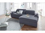 Ecksofa EXXPO - SOFA FASHION "Kyoto, inkl. Kopfteil- und Armteilverstellung, hoher Sitzkomfort", grau, B:278cm H:98cm T:165cm, Sofas, Ecksofa, wahlweise mit Bettfunktion und Bettkasten, hochwertige Bezüge, L-Form