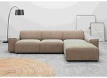 Ecksofa HOME AFFAIRE "Glimminge auch in Breitcord, Feincord, Bouclé + Easy care-Bezug", grau (taupe), B:294cm H:71cm, 12% Polyaxryl, 88% Polyester, Sofas, Ecksofa, L-Form, Breite 294, Zierkissen